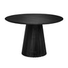 Brie Black Oak Round Dining Table - Modern Chic
