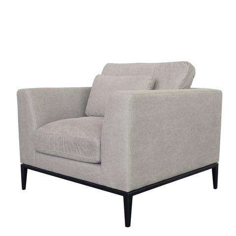 Tyson Comfortably Luxurious Modern Armchair Grey Colour