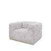 Melrose Luxurious Modern Armchair Baltic Cement Colour