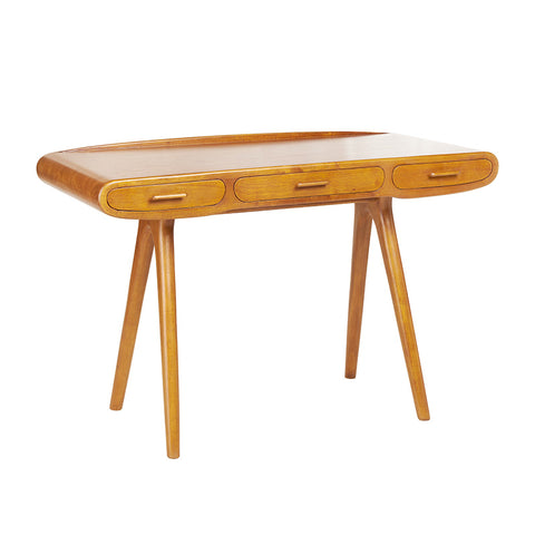 Classical 60s Bergen Desk / Console Table With Three Drawers