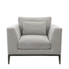 Tyson Comfortably Luxurious Modern Armchair Grey Colour