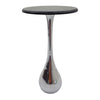 Arlo Geometric Interior Design Side Table - Polished Nickel