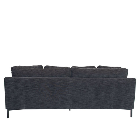 Bromley Boston Black 3 Seater Sofa / Lounge / Couch