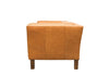 Modena Chestnut Leather Sofa / Lounge Two Seater
