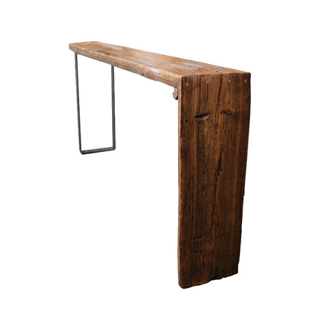 Rio Rustic Modern Wood Slab Console Table / Hall Table