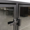 Carson Industrial Chic Metal & Glass Entertainment Unit / Display Cabinet / Sideboard