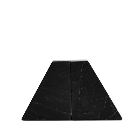 Marble Bookends Decorative Ornaments - Black Marble