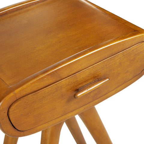 Classical 60s Bergen Side Table / Bedside With Drawer