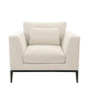 Tyson Comfortably Luxurious Modern Armchair Sand Colour