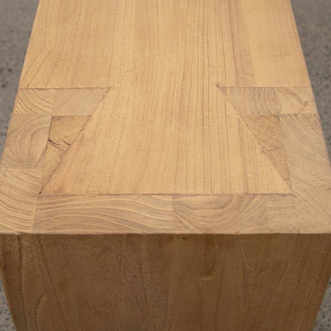 Rustic Reclaimed Elm Wood “Olma” Interior Design Console Table / Hall Table
