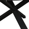 Bondi Black Mango Wood Round Dining Table - Modern Chic