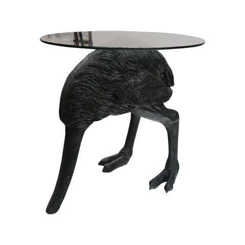 Ostrich Side Table Interior Decorative Showpiece