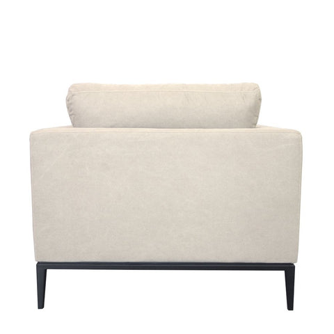 Tyson Comfortably Luxurious Modern Armchair Sand Colour