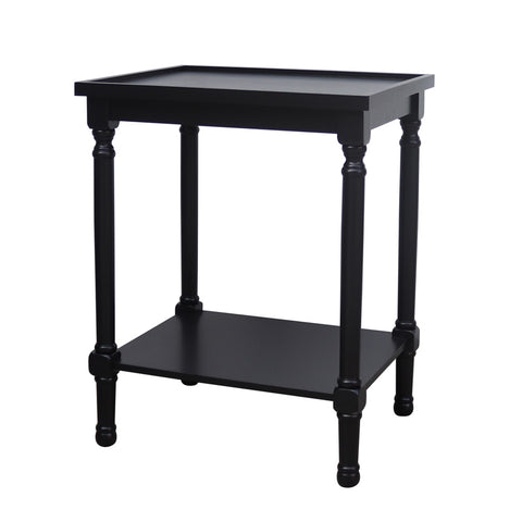 Cyrus Tray Top Bedside Table / Side Table  Rectangle - French Country Chic