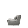 Soho Single Seat Modular Contemporary Sofa Seat - Silver Grey