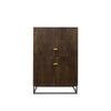 Felix Carved 4 Door Sideboard Cabinet / Cupboard Modern Chic (Smaller)