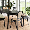 Vaasa Black Scandinavian Chic American Oak Dining Table