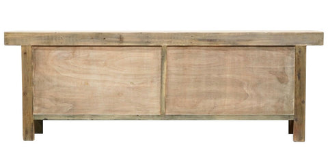 Large Eleven Drawer Parq Reclaimed Elm Sideboard - Handcrafted Farmhouse Chic