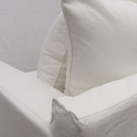 Keely Slipcover Sofa Lounge Chair / Occasional Chair White Colour
