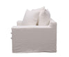 Keely Slipcover Sofa Lounge Chair / Occasional Chair White Colour