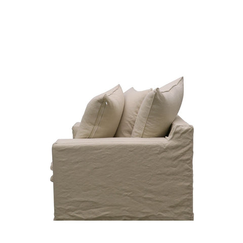 Keely Slipcover Sofa Lounge Chair / Occasional Chair Oatmeal Colour