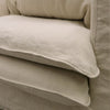 Keely Slipcover Sofa Lounge Chair / Occasional Chair Oatmeal Colour