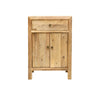 Natural Parq Reclaimed Elm Side Table Cabinet / Lamp Table - Handcrafted Farmhouse Chic
