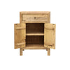 Natural Parq Reclaimed Elm Side Table Cabinet / Lamp Table - Handcrafted Farmhouse Chic