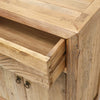 Natural Parq Reclaimed Elm Side Table Cabinet / Lamp Table - Handcrafted Farmhouse Chic
