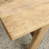 Shorter Reclaimed Elm Parq Bench Seat - Handcrafted Farmhouse Chic