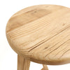 Round Natural Reclaimed Elm Parq Bar Stool / Barstool / Counter Stool - Handcrafted Farmhouse Chic