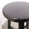 Round Black Reclaimed Elm Parq Bar Stool / Barstool / Counter Stool - Handcrafted Farmhouse Chic