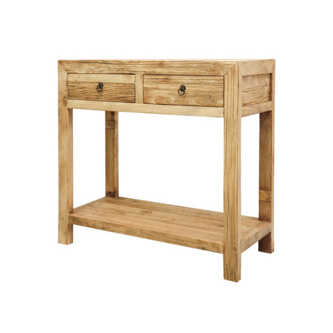 Parq Reclaimed Elm Lamp Table - Handcrafted Farmhouse Chic