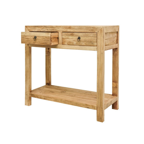 Parq Reclaimed Elm Lamp Table - Handcrafted Farmhouse Chic