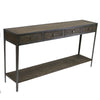 Tennessee Wood & Iron Engineer Console Table / Entertainment Unit