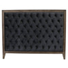 Luxurious Kingston Bedhead Headboard Beech Wood & Charcoal Velvet