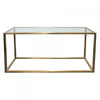 Bronze Steel & Glass Bogart Console Table - Modern Geometric Chic