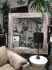Black Washed Authentic Wood Mirror - Rustic Character Piece 1.2m