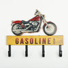 Motorbike & Gasoline Coat Rack / Storage Hooks Wall Art Sign