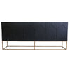 Natural Brooklyn Sideboard Iron & Oak Modern Geometric Chic