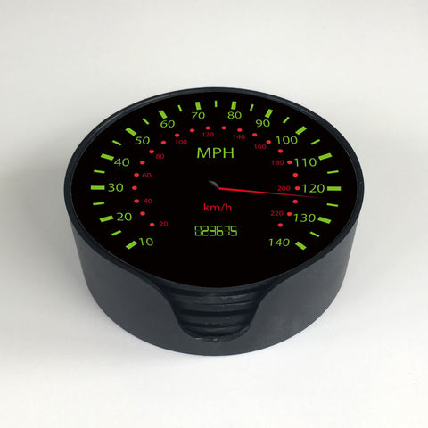 Car Speedo Coasters With Storage Holder