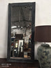 Black Washed Authentic Aged Wood Mirror - Rustic Character Piece