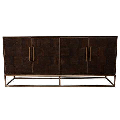 Sideboard Iron & Oak Anaheim - Modern Geometric Chic