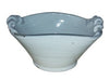 Mykonos Bowl Curled Handles - Handmade (White)
