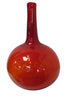 Large Handblown Botella Vase Mexican Glass (Red)