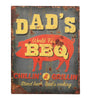 Embossed Metal Vintage Style Dad's BBQ Sign