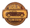 Embossed Metal Vintage Style Garage Gasoline Filling Station Sign