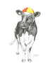 Kiwiana Art Print "Coco Cow" - From A Unique NZ Series