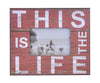 Red This Is The Life Wooden Photo Frame - Shabby Chic
