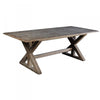 Jacques Architectural Oak Wood Dining Table